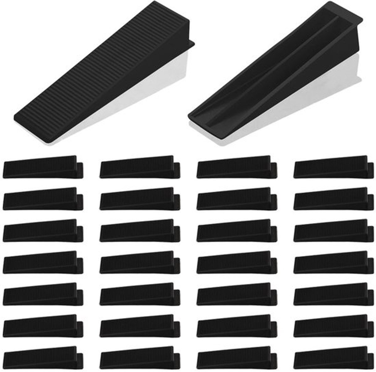 Hek Panel Wiggen 30 Stuks - Herbruikbare Spacers - Tegel Nivellering - Geluidsstoppers - Duurzaam PP - 8,6 x 2 x 1,5 cm