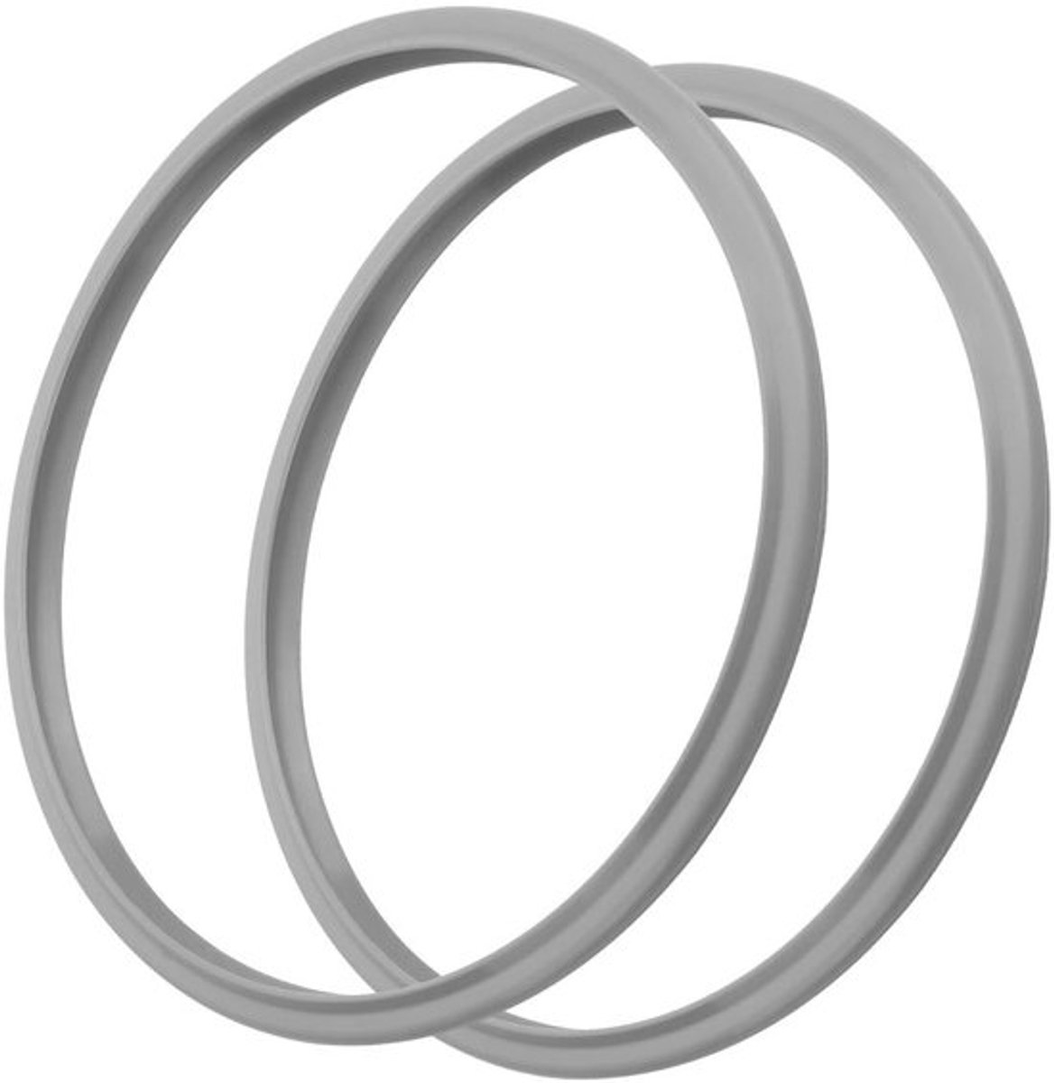 Afdichting Vervangend - 2x Siliconen Afdichtingen - Hittebestendig - Voedselveilig - Compatibel met Snelkookpannen - Diameter 22 cm - Siliconenring