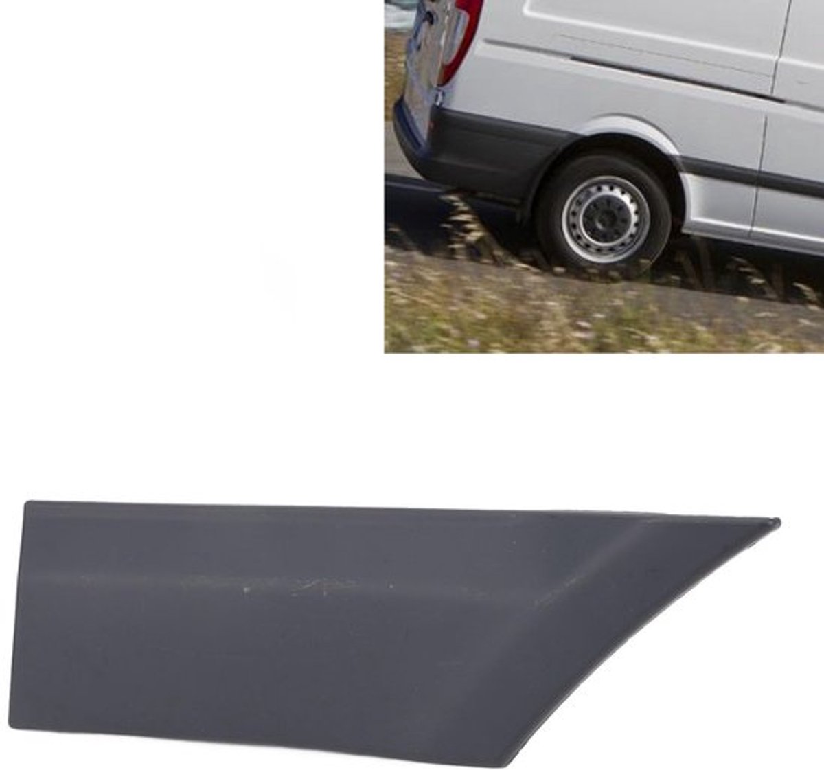 Deurbekledingsstrip Premium ABS - Achterdeurlijststrip - Vervangingsonderdeel - Eenvoudige