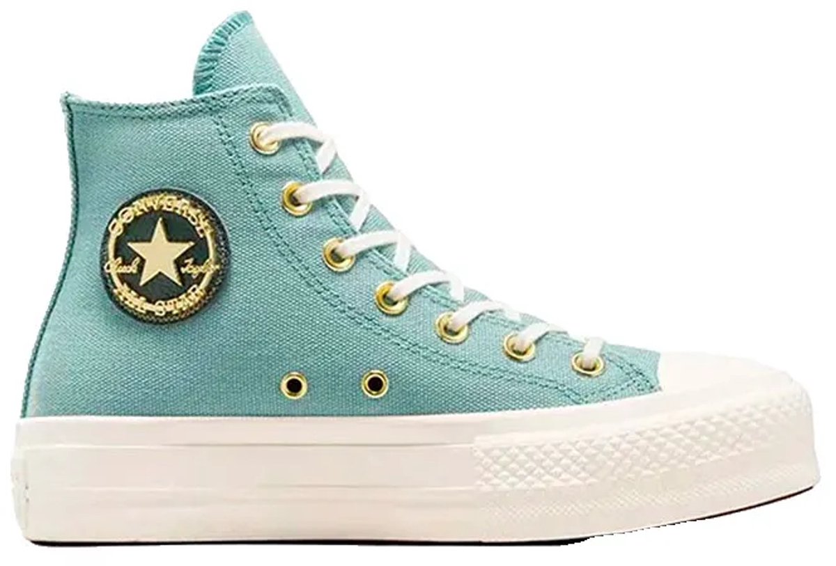 Converse Chuck Taylor All Star Lift Platform Schoenen Kinderen Vernal Pool / Egret / True Nature