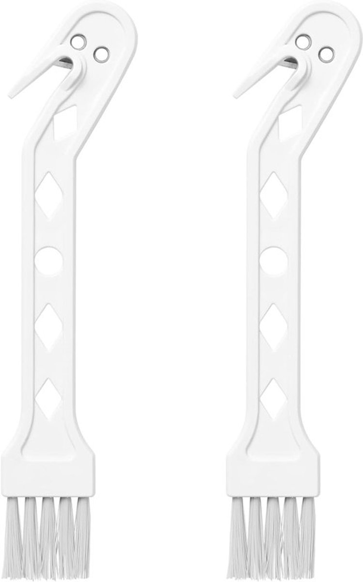 Stofzuigerborstel, geschikt voor Xiaomi/Shark/Dream veegrobot, 2-in-1 reinigingstool, wit, 13,5x3x0,5 cm