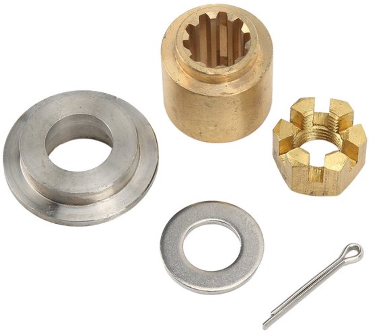 Propellerhardwareset Slijtvast - Roestvrij Staal - Bevestigingsset - 2-takt Buitenboordmotor - Hoge Sterkte - Lange Levensduur - Buitenboordmotor Hardware