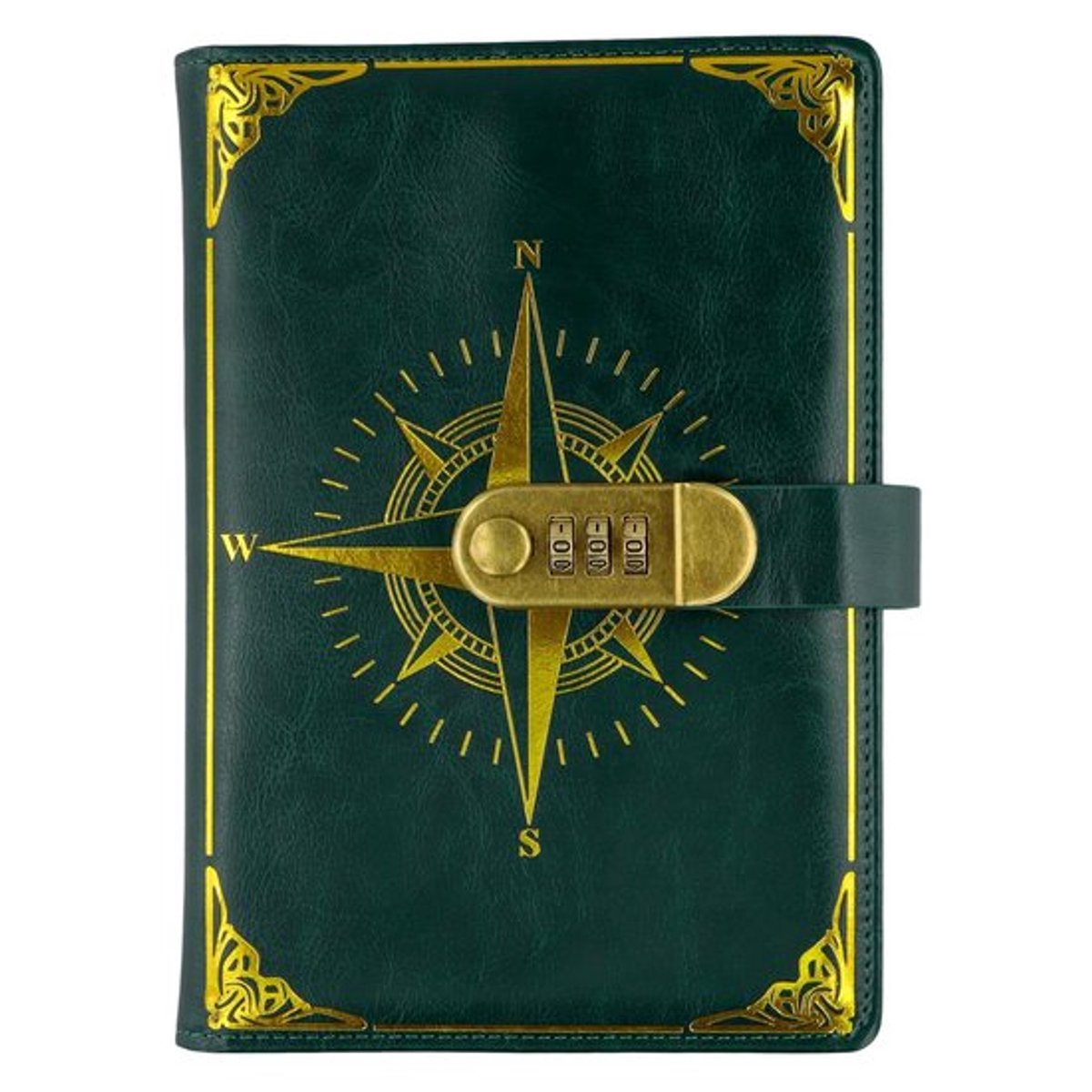 Tagebuch mit Schloss, A5 PU Leder Journal mit Schloss, 200 Seiten abschließbares Tagebuch voor vrouwen mannen, Nachfüllbares Leder Journal mit Kartenfächer voor tieners, Kinder, Schule