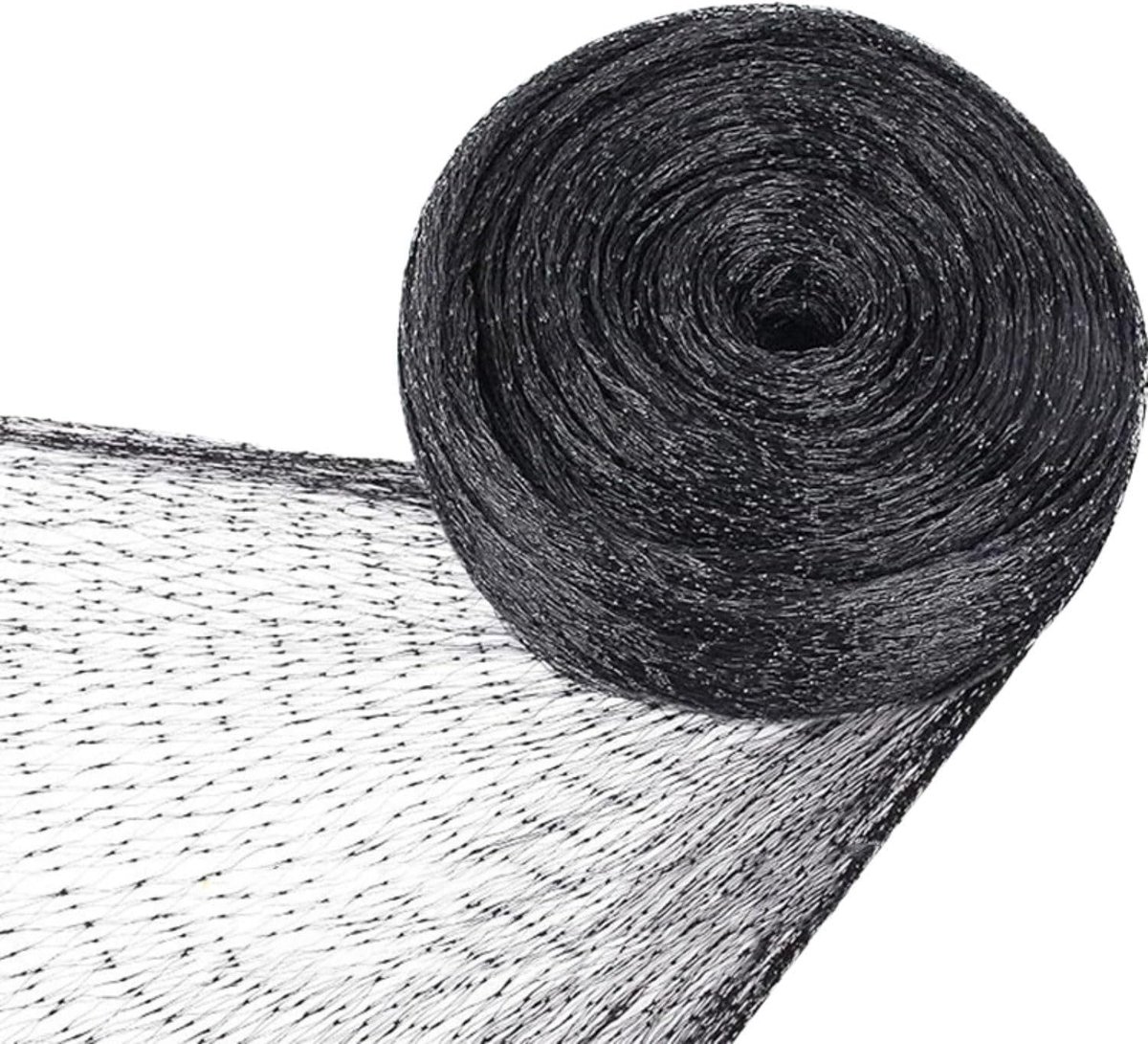 Vogelbeschermingsnet, 5 x 15 m vogelnet, fijnmazig, tuinnet, vogelbeschermingsnet, fruitboomnet, vogelafweer, bladbeschermingsnet, fruitboomnet voor tuin, balkon of vijver, fruitbomen