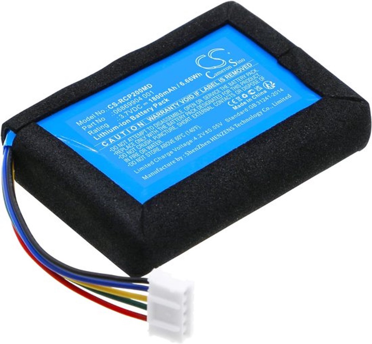 SnelShoppen - Li-ion Batterijen 1800mAh voor Glucosemeters en Coagulometers, 3.7V Accu's voor Precisie Metingen, Blauw, Compatibel met AccuChek Inform