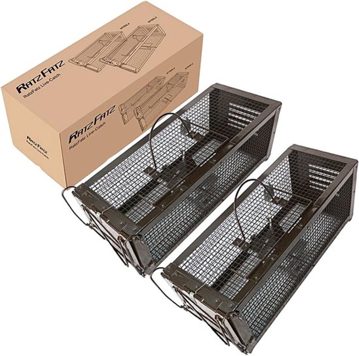 Thijox - 2 x Kooi Val voor Muizen en Ratten - Professionele XXL Muizenval Set - Verstelbare Gevoeligheid - Multi-Purpose Dierenvallen voor Tuin & Huis