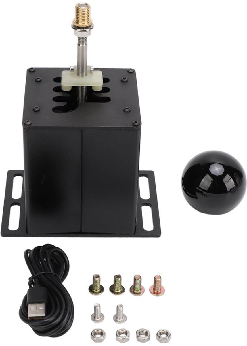 6 R PC USB Simulator Shifter - Realistische Gaming Shifter - Zwart - Schakelen als een Pro - Compatibel met G29 G27 G25 G920 T300RS GT