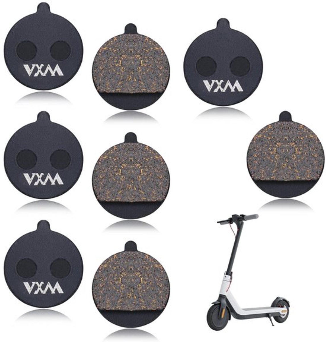 Fietsremblokken voor Schijfremmen en E-Scooters, 4 Paar