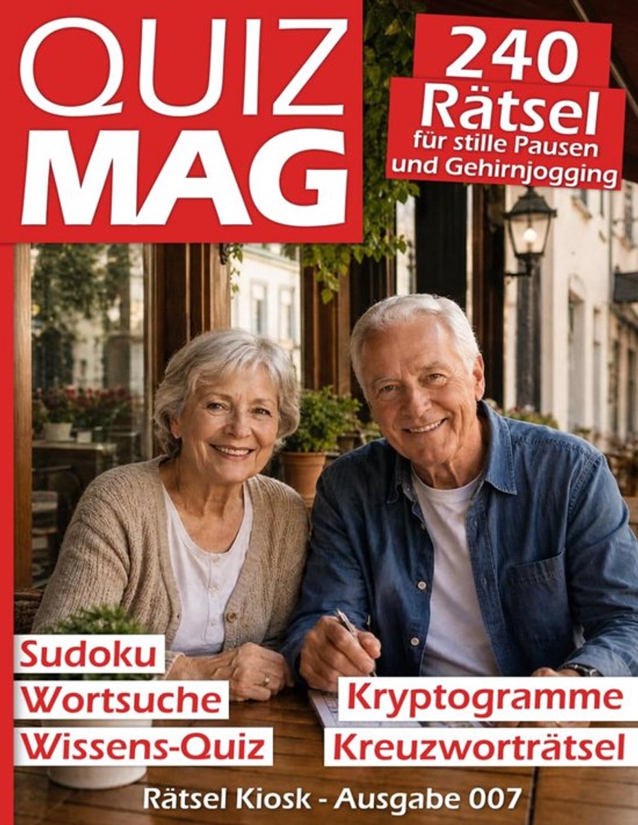 SnelShoppen - Quiz MAG Ausgabe 007 - 240 Rätsel voor Stille Pausen en Gehirnjogging - Sudoku, Schwedenrätsels, Woordzoekers, Kryptogrammen en Quizvrag