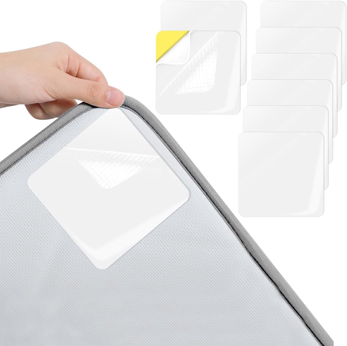 Antislip Tapijt Onderlegger 10 x 10 cm - Wasbare Zelfklevende Rug Pad voor Vloeren, Ideaal