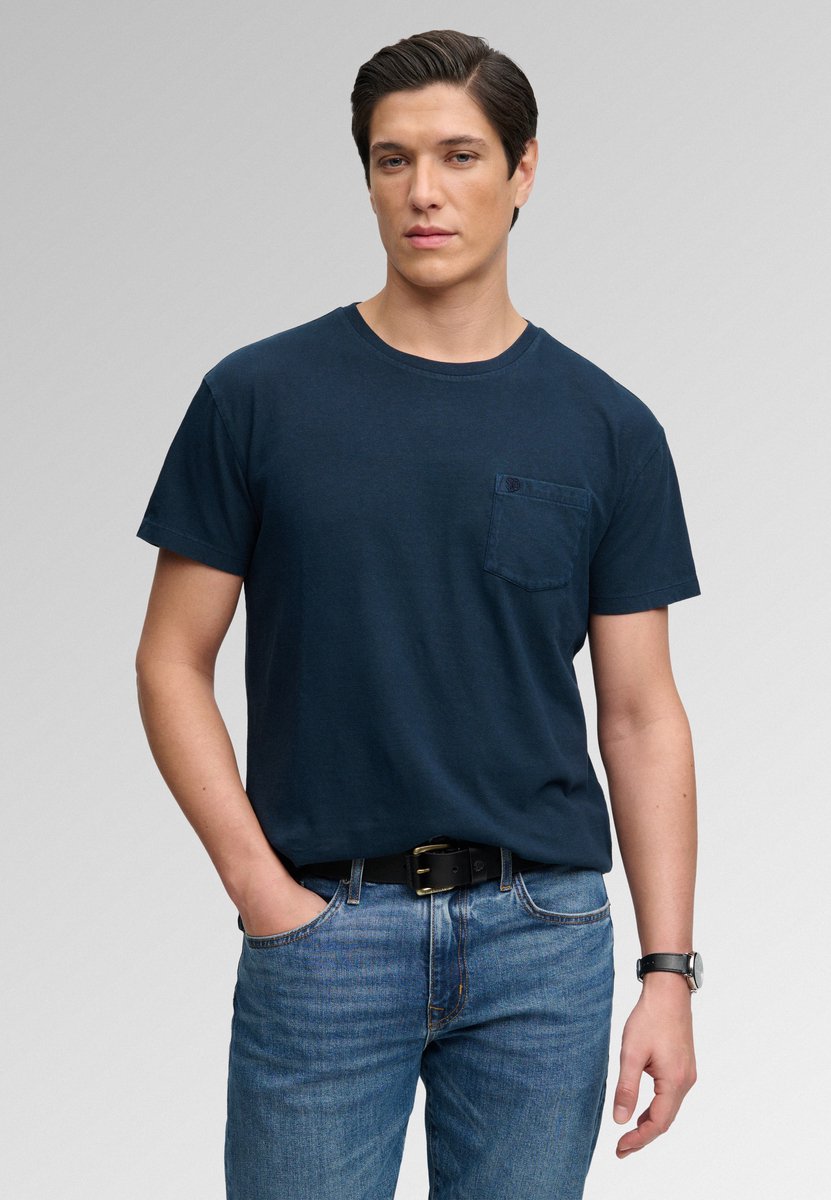 Classic Cotton Linen Pocket T-shirt Relaxed Pasvorm