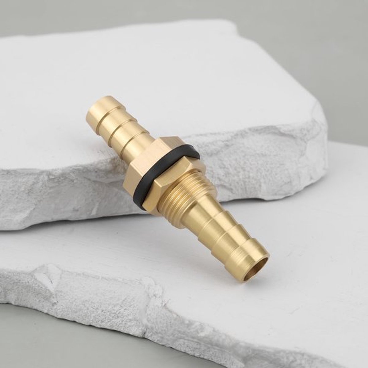Schotfitting 8mm - 4 Stuks - Messing - Siliconen Ringen - Duurzaam - Corrosiebestendig - Eenvoudige Installatie - Brandstoffitting