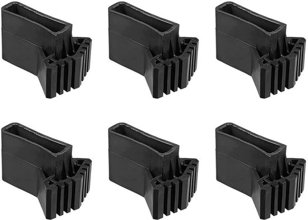 Laddervoet Rubberen Pad Set - Laddervoet Beschermkap - Laddervoeten 40x20 - Antislip Accessoires - Geschikt voor Telescopische Ladder - Zacht en Elastisch Rubber - Ladderbescherming
