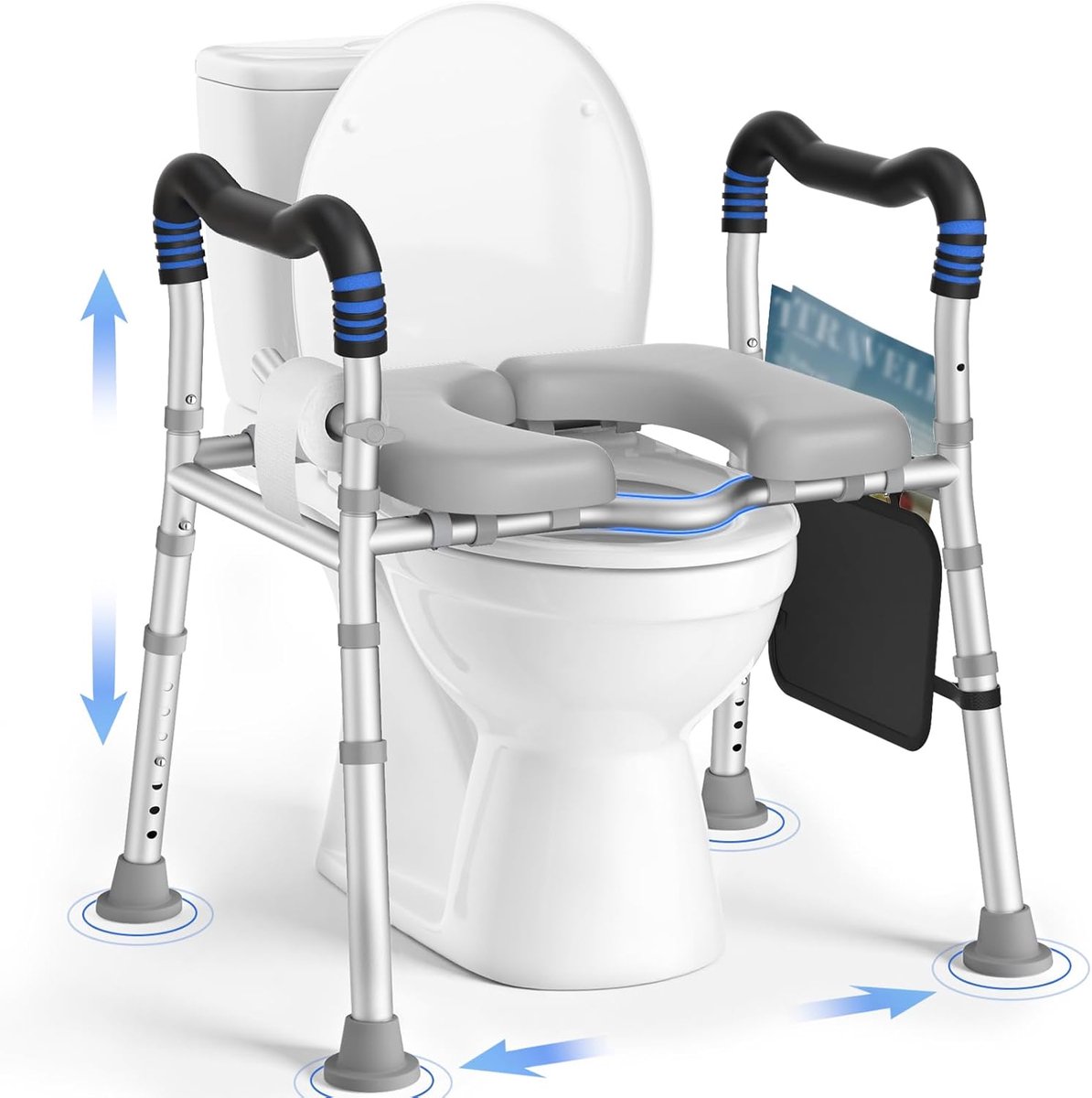 SnelShoppen - Luxe Toiletbril - Ergonomische Toiletzitting - Duurzaam Kunststof - Makkelijk te Bevestigen - Wit - Voor Badkamer, Toilet en Camping