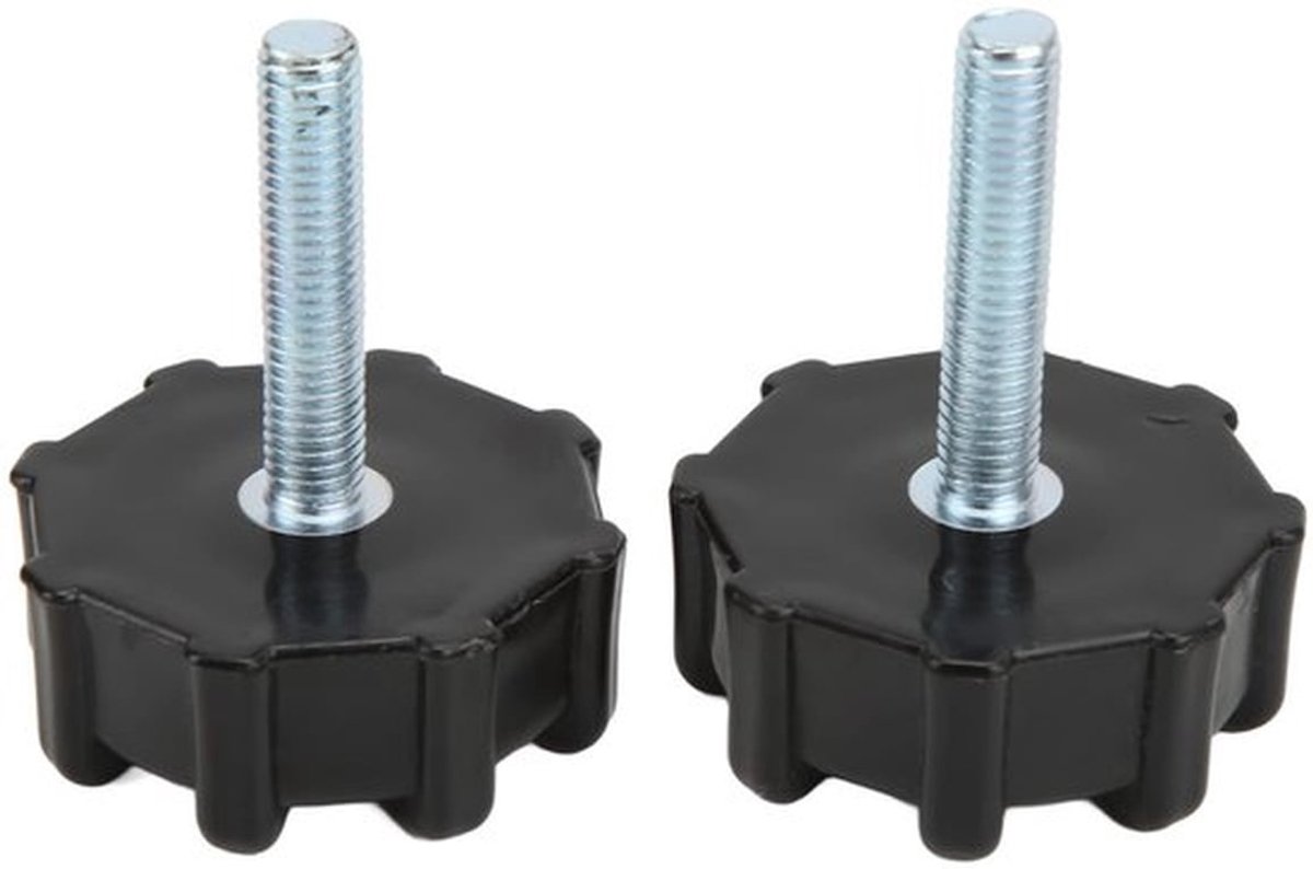 Stuurknopschroef M8 40 Mm - Vervanging voor Dax - Geschikt voor Mini Trail - Hoogwaardig Koolstofstaal - Eenvoudig te Schroeven - Duurzaam PP-Plastic - Knopschroef