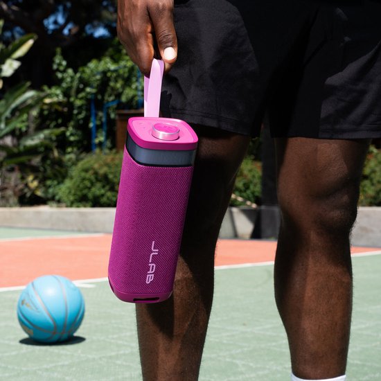 JLAB Jbuds Party Speaker - Bluetooth Speaker - Draadloze Speaker met 12 uur Batterijduur - 30 Watt - Multipairing - Equalizer via de App - IPX6 Waterproof - Mulberry van Merkloos — afbeelding 3