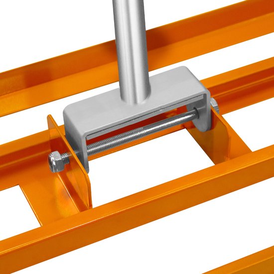 2-in-1 verticuteer- en gazonvlakker set - oranje - 100cm - spikes — afbeelding 4
