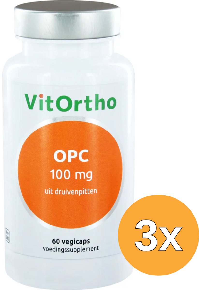3x VitOrtho OPC 100 mg (60 vega capsules)