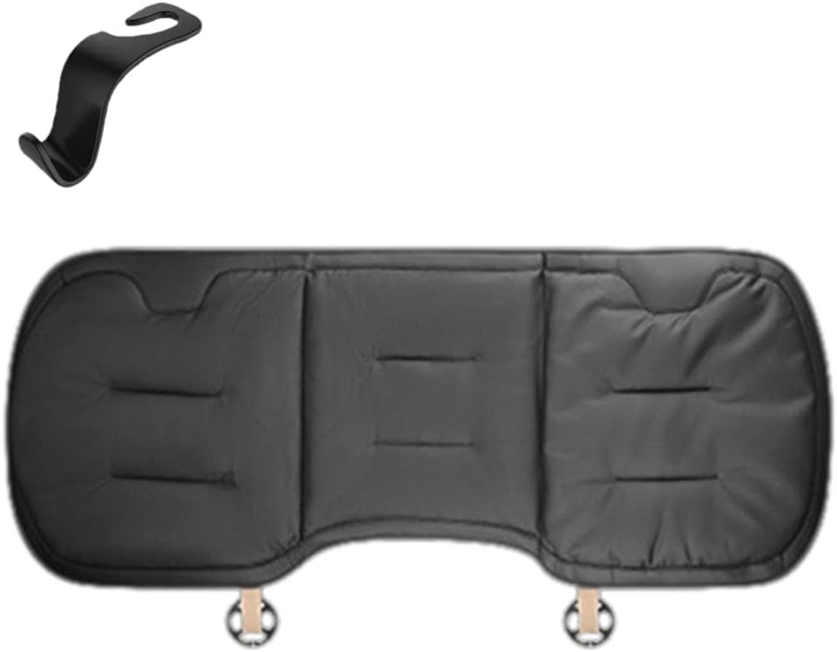Comfortabele Auto Zitkussen voor Kinderen, 130cm Antislip Achterbankbeschermer, Ademend en Universele Pasvorm met 1 Zit Haak