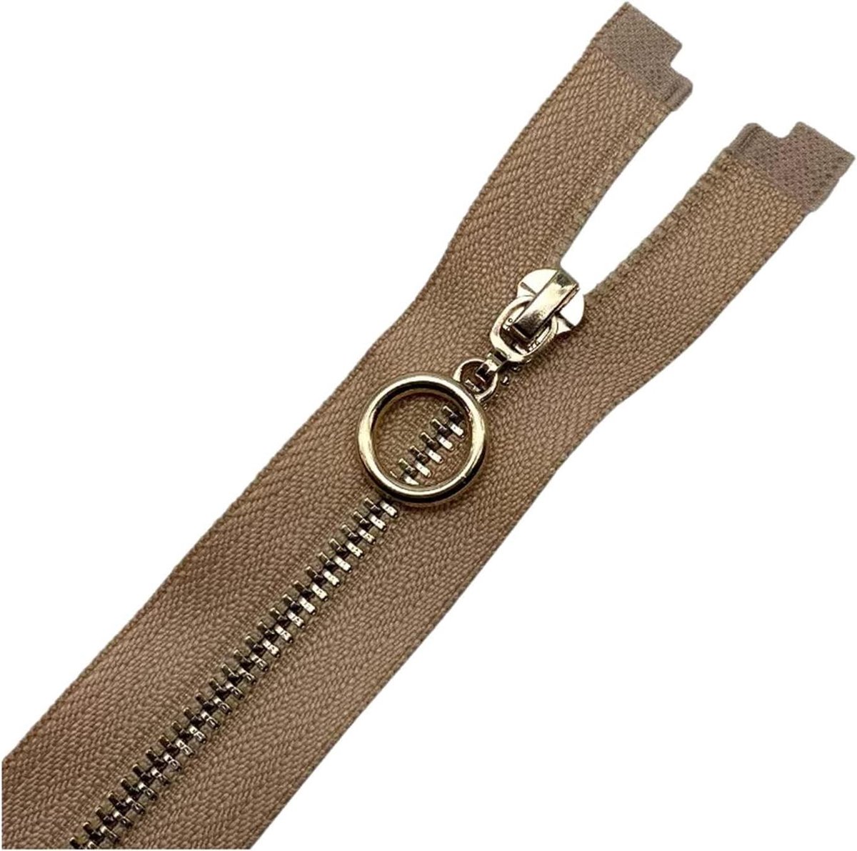 Metal Ritsen - Kleding Sluiting - Kleding Maken - Automatisch Vergrendelend - 40 cm - Abrikoos
