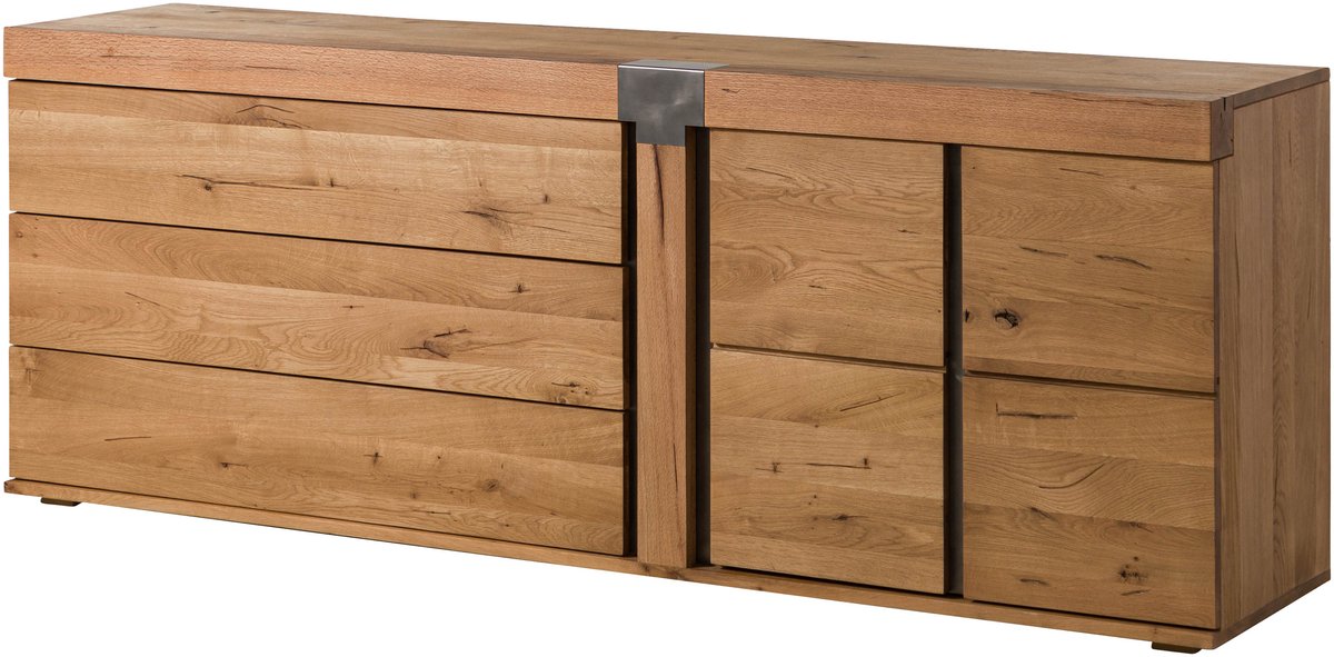 MASSIVMOEBEL24.DE dressoir NEW AMSTERDAM #16 blank Massief hout 200 x 75 x 45 cm