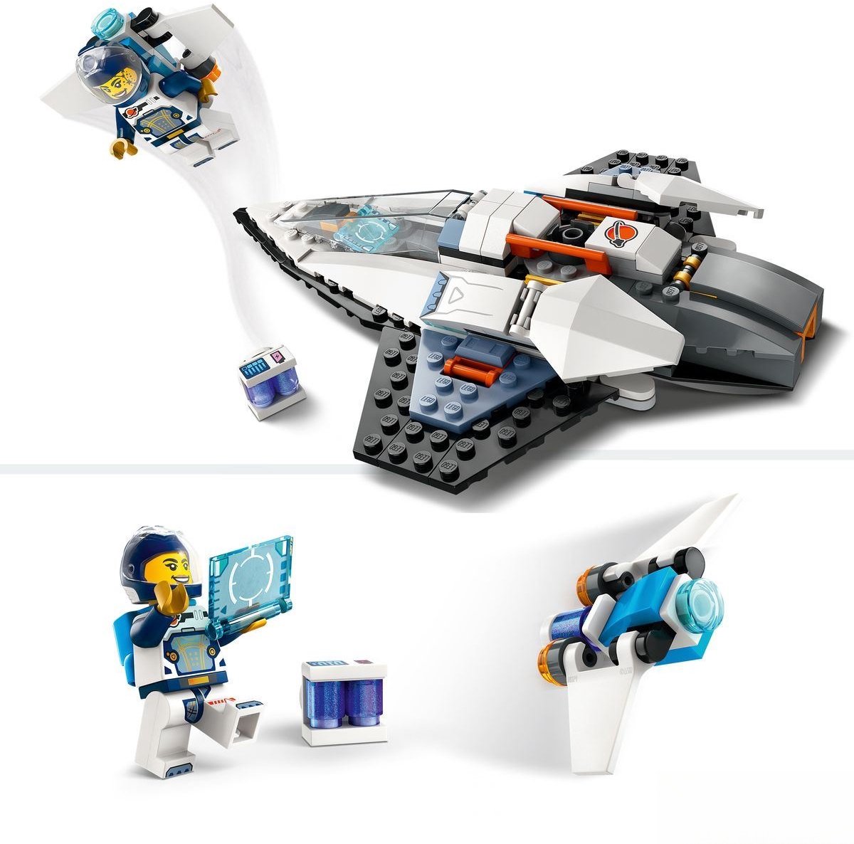 LEGO 60430 City Interstellair ruimteschip Ruimte Speelgoed Set met Astronaut Minifiguur — cadeau in Spellen & Speelgoed - foto 8