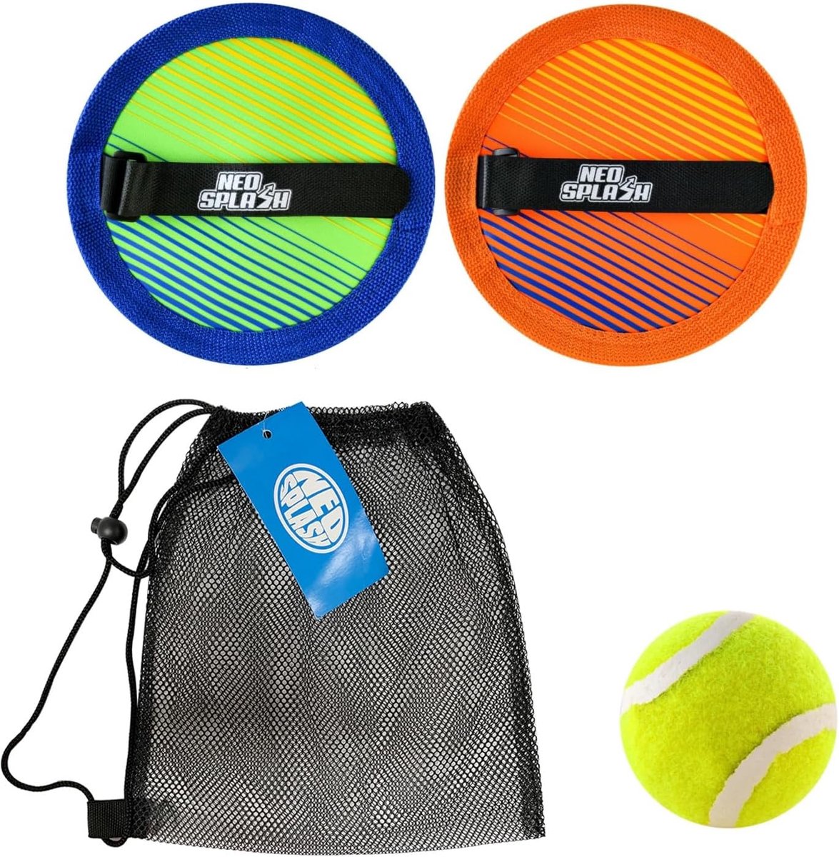 SnelShoppen - Catch Ball Set Gooi Spel met 2 Schijven en 1 Bal - Familie Spel voor Buiten en Binnen - Verbeter Coördinatie en Concentratie - Geschikt