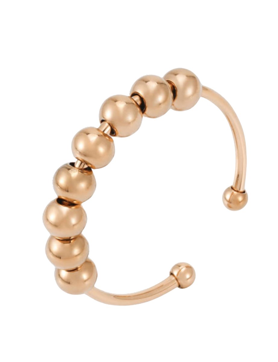 good.designs Anxiety-ring met beweegbare kralen