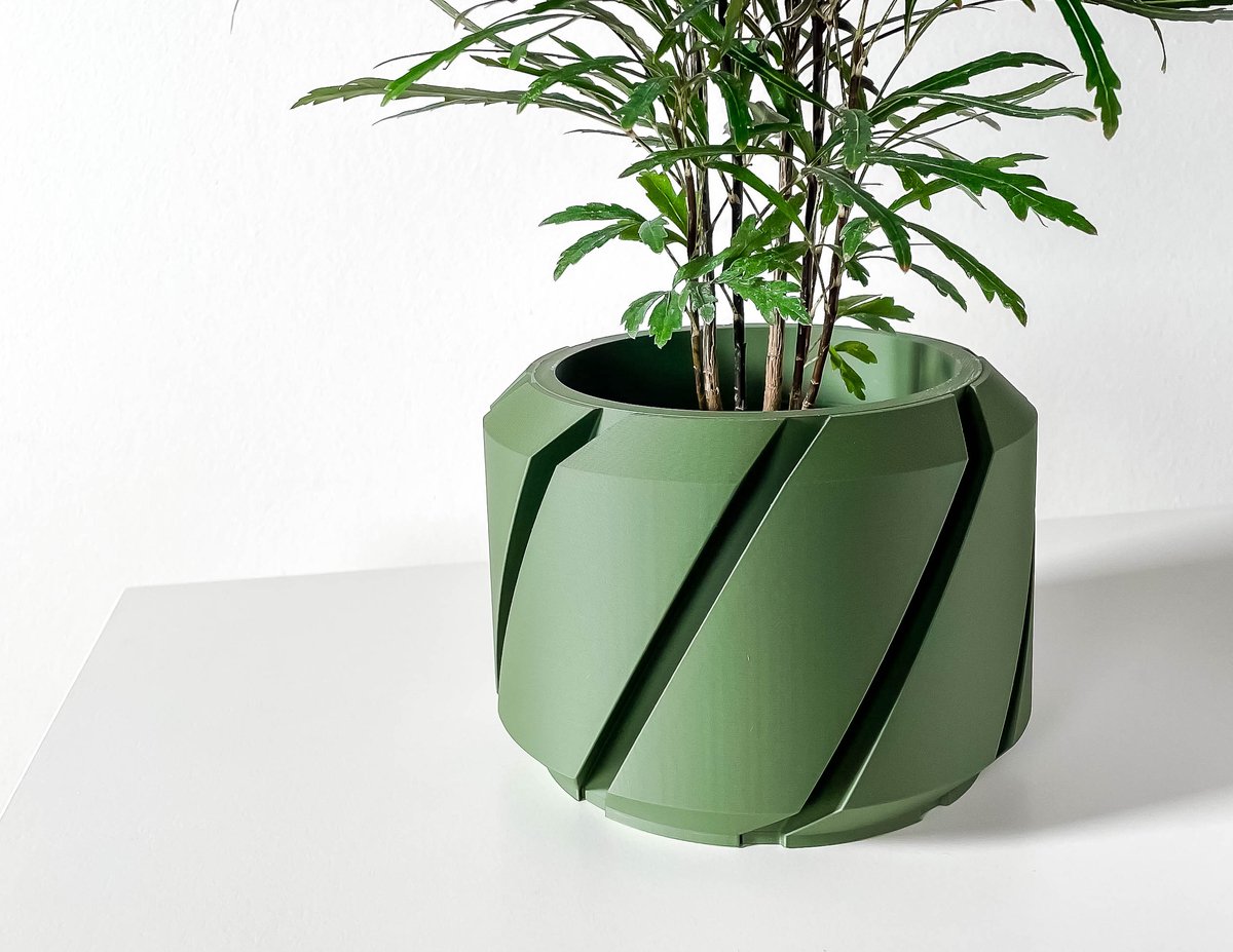 Skushy Cens Bloempot - Moderne Designpot voor Kamerplanten - Sculpturale Plantenpot voor Woonkamer en Kantoor - Premium Woondecoratie