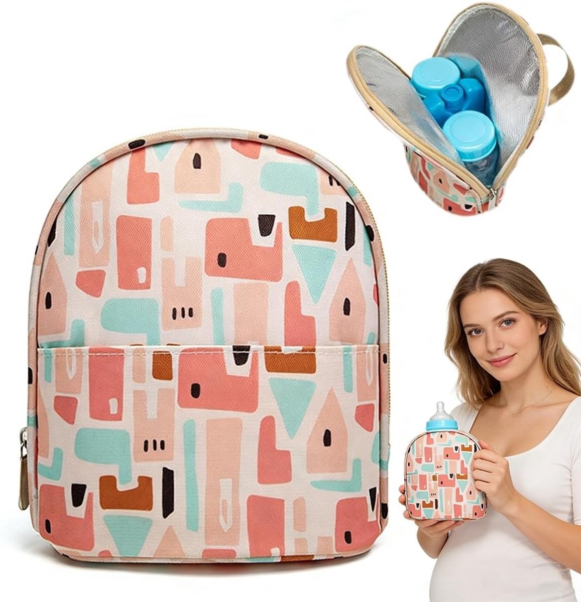 Isolatiezak voor Babyflessen, Flessenwarmer, Bewaarzak voor Borstvoeding, Koeltas voor Babyvoeding