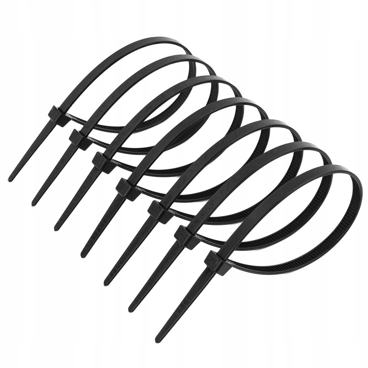 Zwarte nylon kabelbinders 4x350mm - 100 stuks