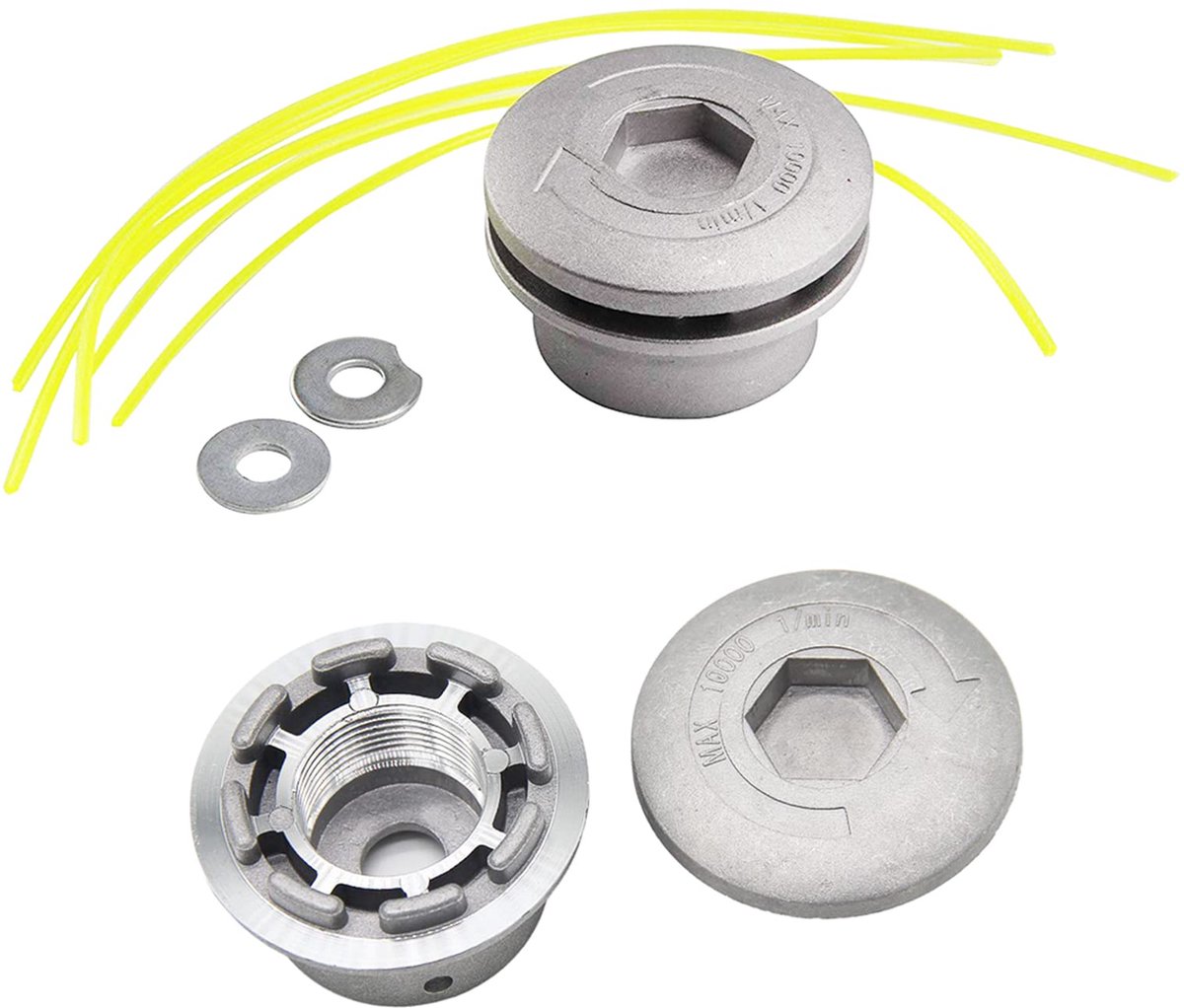 Osuter 2PCS Aluminium Trimmer Head Trimmer Spool Strimmer Replacement Head Universal voor Grass Cutter Accessoires - ShopVlot