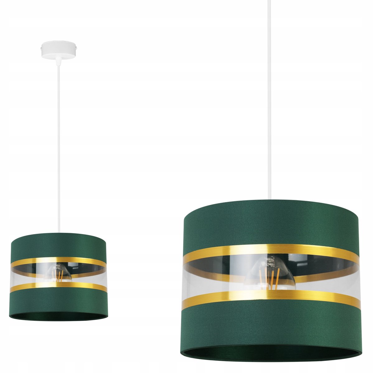 Hanglamp Elegance Gold - Stijlvolle Glamour met Groen en Goud