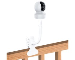 Babycamera Houder - Monitor Stand - Baby Observeren - Flexibele Clip - Max 6.5 cm Klem - Wit
