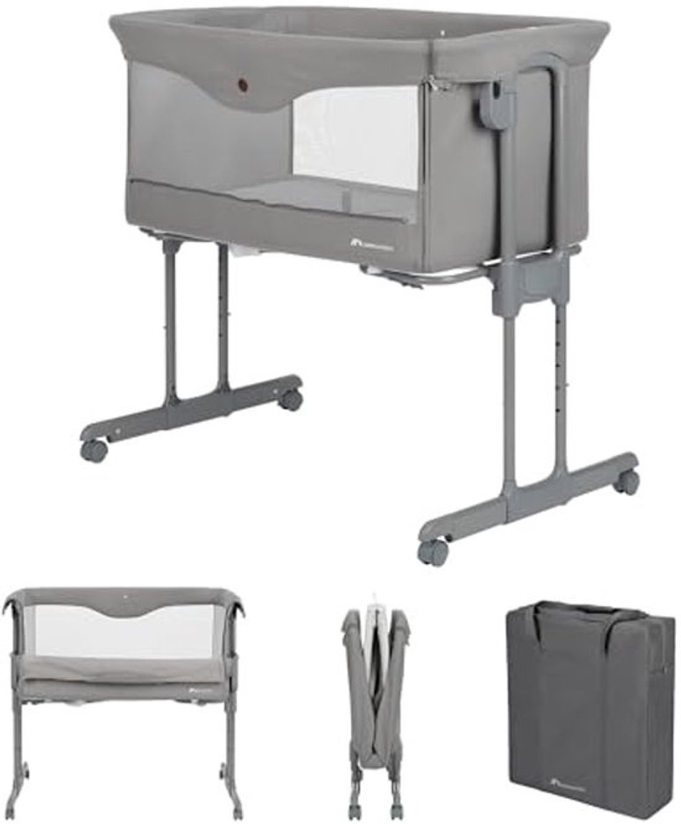 2-in-1 Co-Sleeper en Babybedje voor 0-6 maanden - Compact en Eenvoudig te Verplaatsen