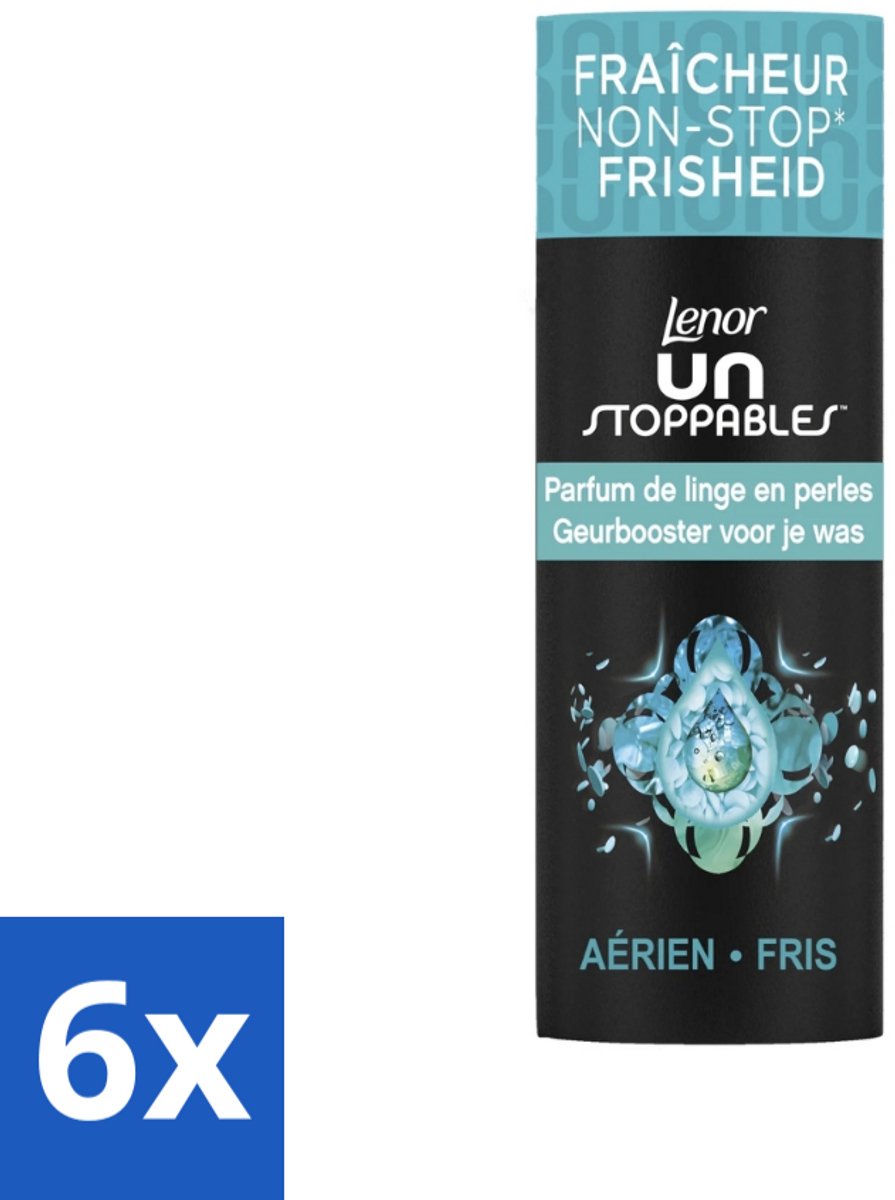 6 x Lenor Unstoppables - Geurbooster - Fris - 13 Wasbeurten - Lenor Unstoppables - Geurbooster - Wasverfrissers - Langdurige Geur - Frisse Geur