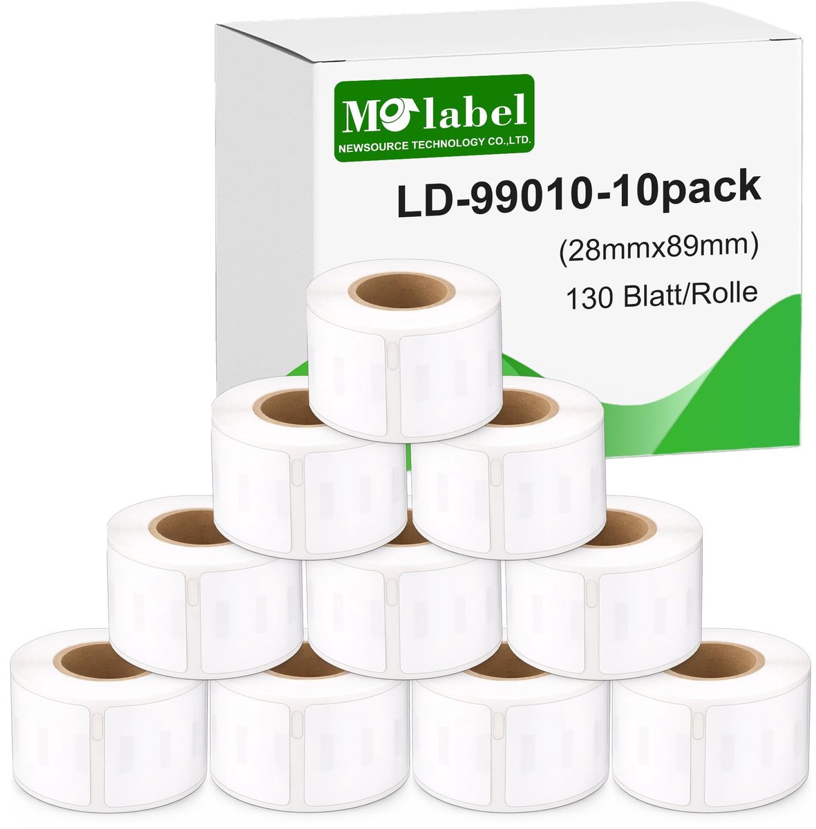 Elzusha - 10 Rollen Adreslabels voor Dymo LabelWriter 99010