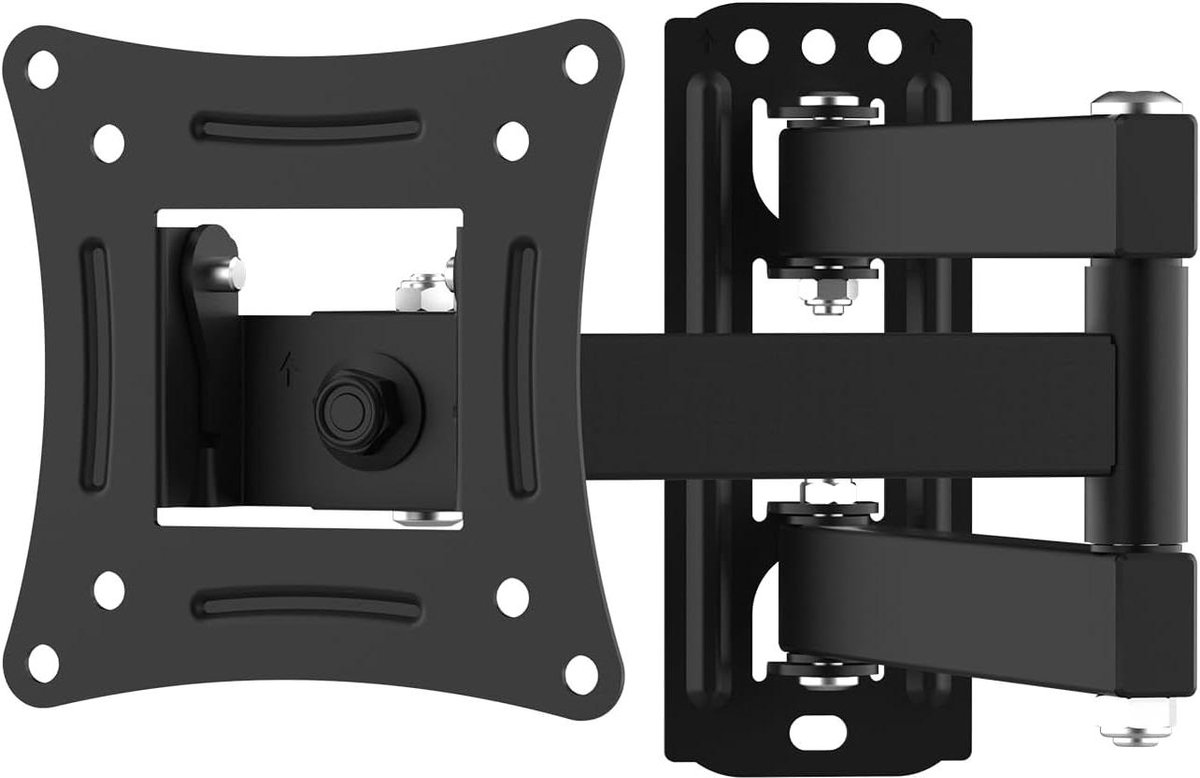 TV Muurbeugel - Wandhouder - TV Ophangen - Volledige Beweging - 33-81 cm - Zwart