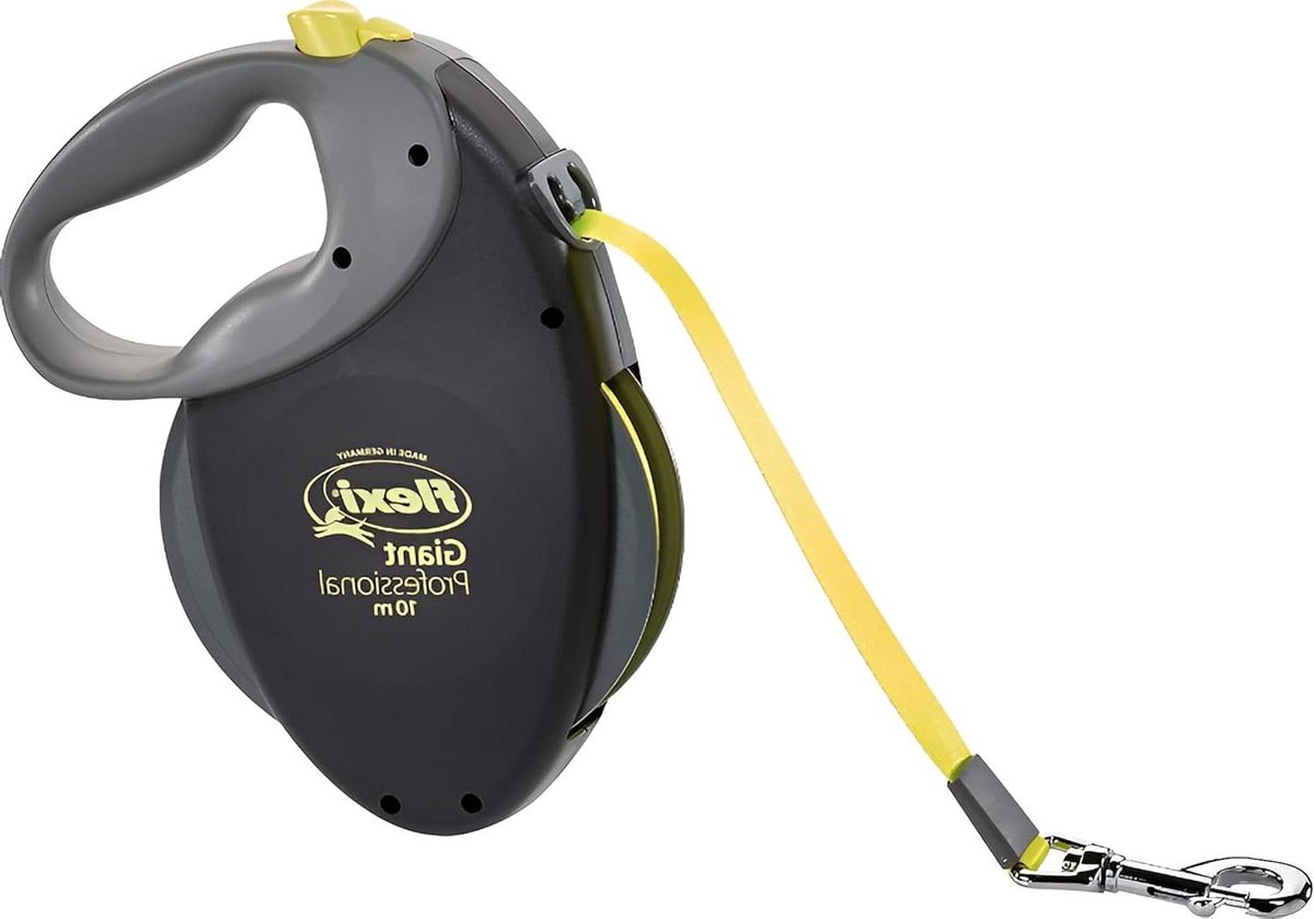 Rollijn Honden - Lijn voor honden - Veilig uitlaten - 8 meter band - Tot 50 kg - Neon geel
