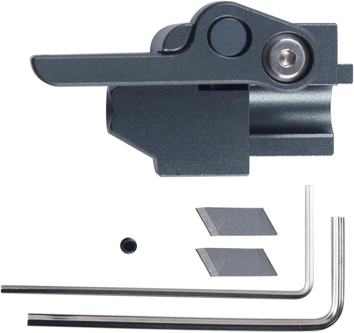 Filament Snijder - 3D Printer Tool - Precisie Afdrukken - Gereedschapsloze Installatie - 48 x 36 mm - Grijs