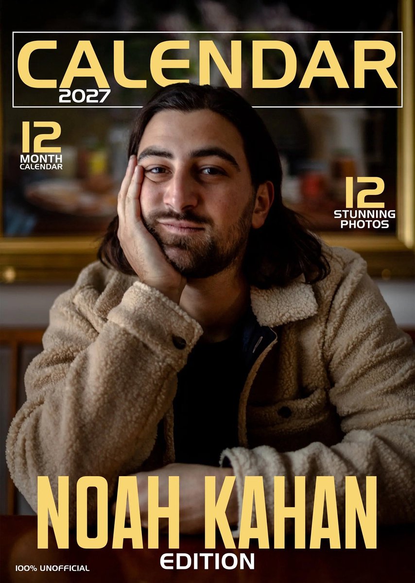 Noah Kahan A3 Kalender 2027