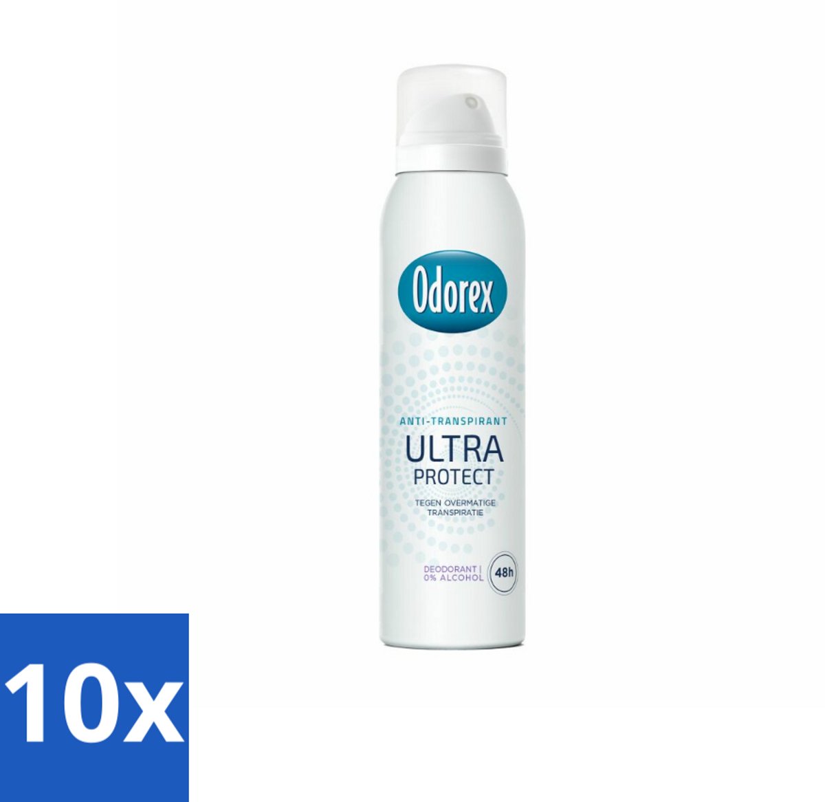 10 x Odorex - Deodorant Spray - Ultra Protect - Extra Krachtig - 150 ml - Anti-transpirant Spray - Zweetvermindering - Geurvermindering - Huidvriendelijk - 48 Uur Bescherming