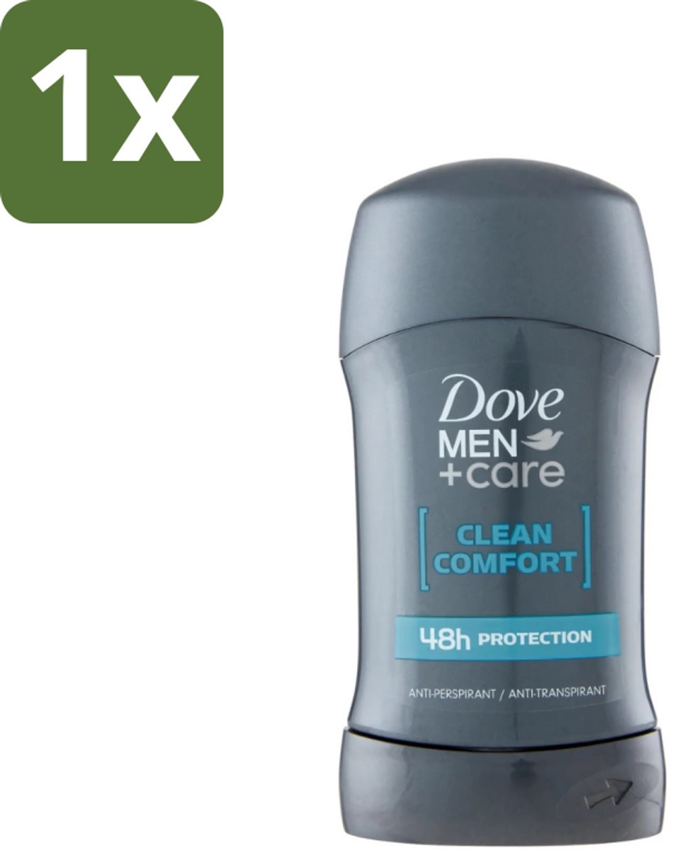 1 x Dove - Deodorant - Stick Clean Comfort - Zachte bescherming - 50 ml - Deodorant Stick - Zweetbestendig - Huidcomfort - 48 Uur Bescherming - Alcoholvrij