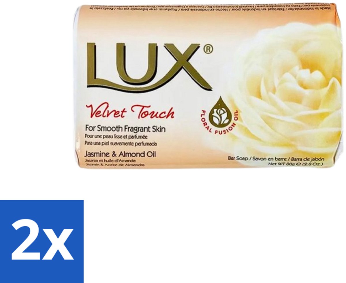 2 x Lux - Zeep - Velvet Touch - Hydraterend - Voor Geurige Huid - 80 g - Luxury Soap - Velvet Touch Soap - Hydrating Soap - Floral Soap - Soft Soap