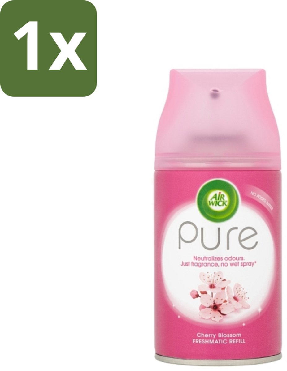 1 x Air Wick - Luchtverfrisser Navulling - Kersenbloesem - Automatische Spray - 250 ml - Kersenbloesem - Geur - Luchtverfrisser - Essentiële Oliën - Geurverspreiding