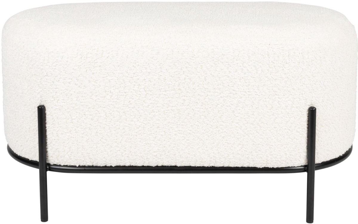 Elzusha - Hocker/bench - Ovalen vorm - Off-White