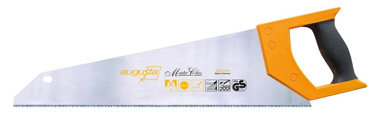 Elzusha - Augusta Professionele Handzaag - 450 mm, Staal C75 met Ergonomische Grip