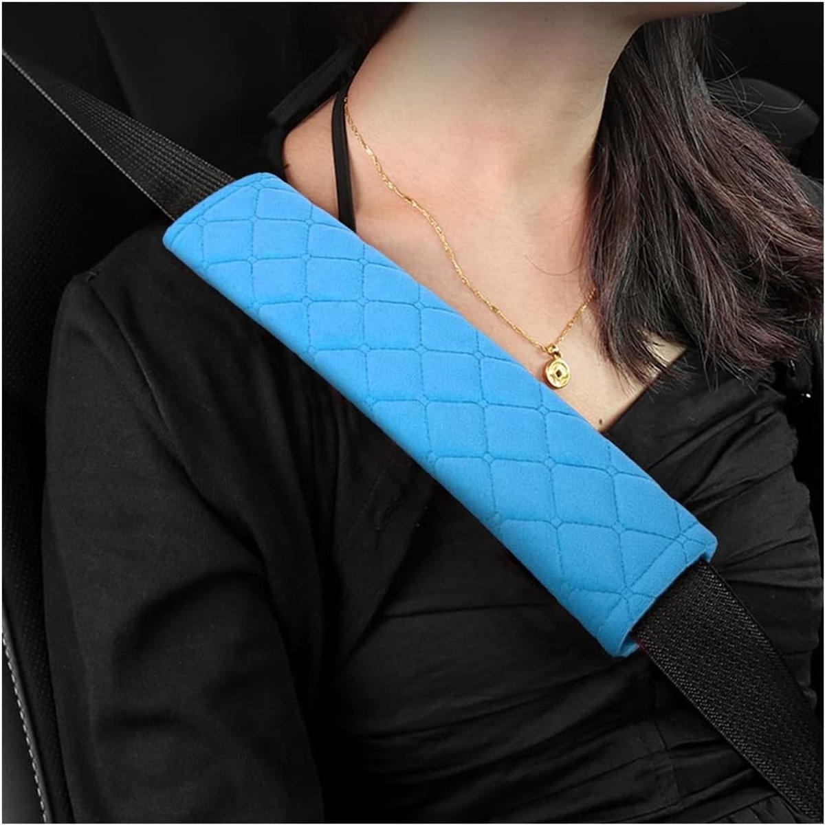 Comfortabele Autogordel Covers - Zachte Schouderkussen voor Volwassenen en Kinderen, Universele Auto Accessoires, Bescherming en Comfort voor Elke Auto (Blauw)