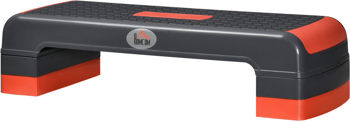 In hoogte verstelbare stepper-aerobic stepper-rood + zwart