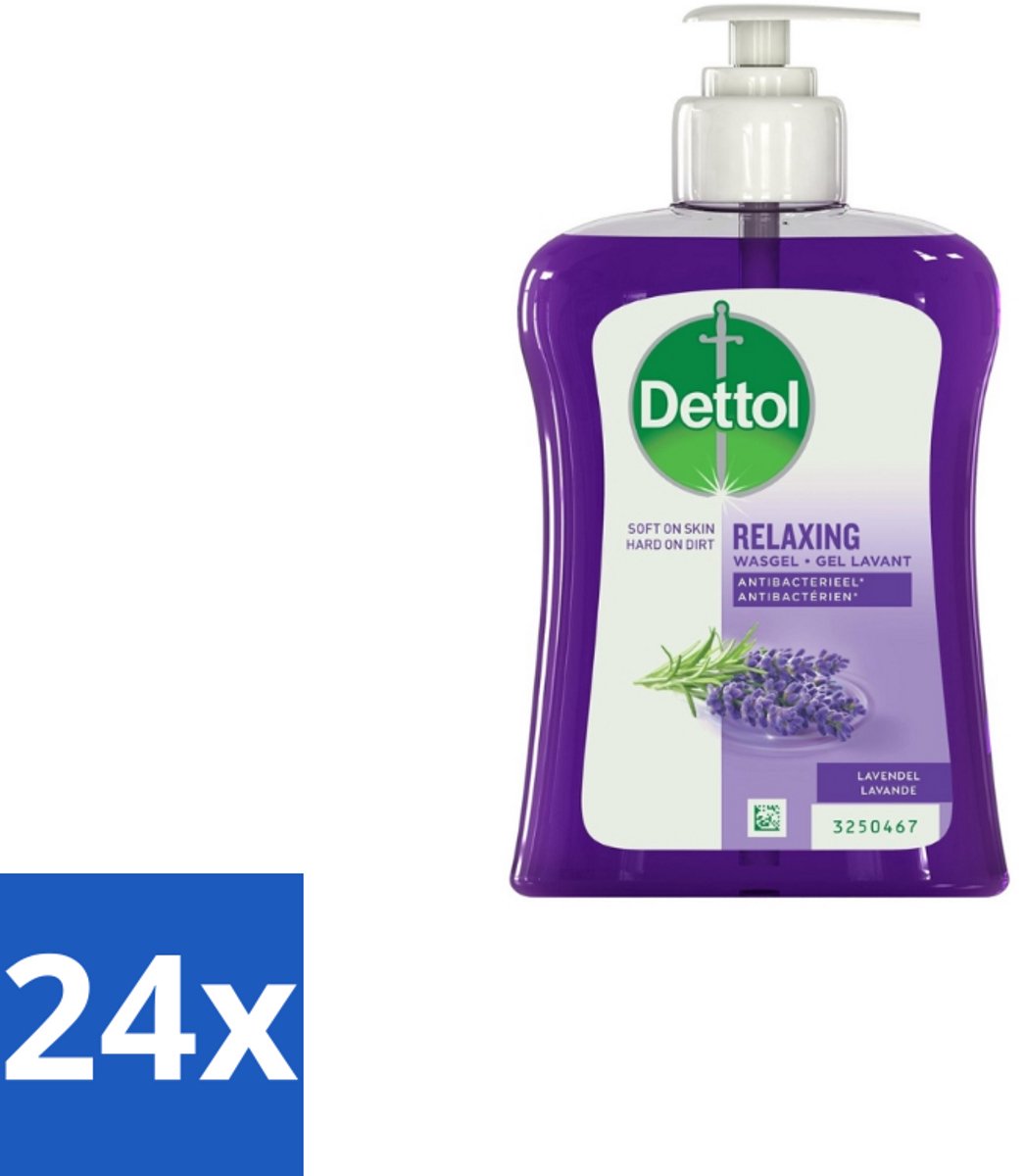 24 x Dettol Handzeep Verzachtend Lavendel 250 ml - Handwas - Handhygiëne - Antibacteriële Handzeep - Handen Verzorgen - Huid Verzorgen